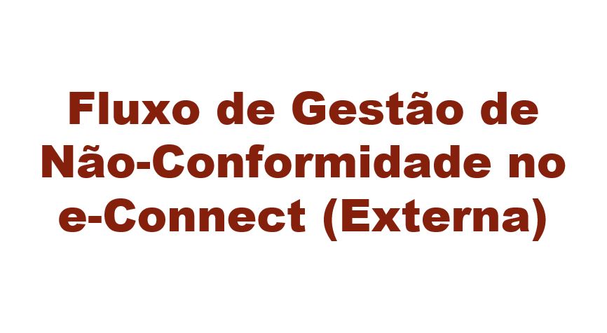 Fluxo de Não-Conformidade no e-Connect